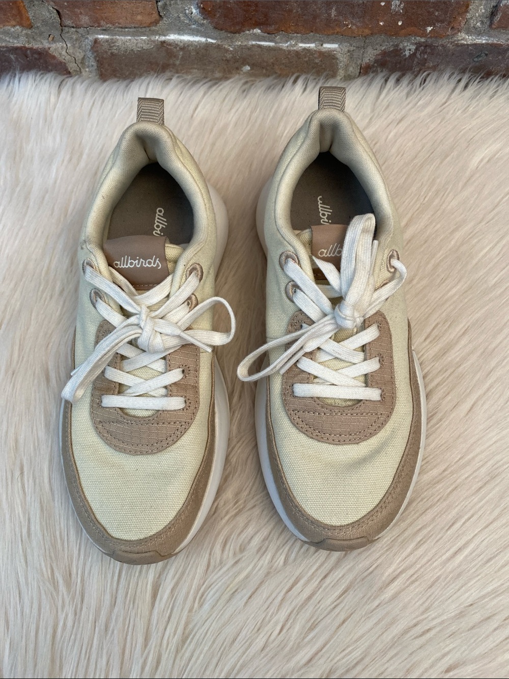 Allbirds Courier Stony Cream/Rugged Beige Sneakers, Size 8 - Picture 7 of 16